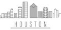 Houston city outline icon. Elements of cities and countries illustration icon. Signs and symbols can be used for web, logo, mobile