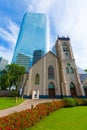 Houston cityscape Antioch Church in Texas US