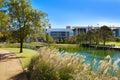 Houston Discovery green park in downtown Royalty Free Stock Photo