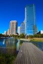Houston Discovery green park in downtown Royalty Free Stock Photo