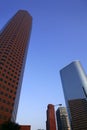 Houston downtown city urban buildings Royalty Free Stock Photo