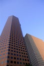 Houston downtown city urban buildings Royalty Free Stock Photo