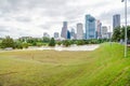 Houston Downtown Flood Royalty Free Stock Photo