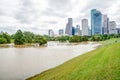 Houston Downtown Flood Royalty Free Stock Photo