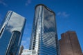 Houston downtown highrises Royalty Free Stock Photo