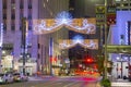 Houston downtown at night, Texas, USA