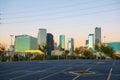 Houston downtown skyline at sunrise, Texas, USA