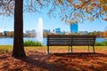 Houston Hermann park Mcgovern lake Royalty Free Stock Photo