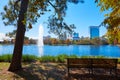 Houston Hermann park Mcgovern lake Royalty Free Stock Photo