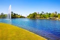 Houston Mc govern lake with spring water Royalty Free Stock Photo