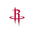 Houston rockets logo editorial illustrative on white background Royalty Free Stock Photo