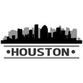 Houston Skyline City Icon Vector Art Design