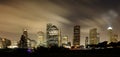 Houston Skyline at night Royalty Free Stock Photo