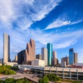 Houston Skyline North view in Texas US