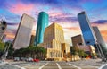 Houston - Skyline Panorama of City Hall and Downtown, Texas by night, USA Royalty Free Stock Photo