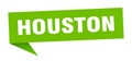 Houston sticker. Houston signpost pointer sign.