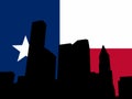 Houston with Texan flag
