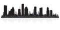 Houston Texas city skyline silhouette