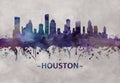 Houston Texas skyline Royalty Free Stock Photo