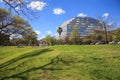 Houston Texas Skyline with modern skyscrapers and blue sky view Royalty Free Stock Photo