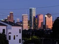 Houston Texas Skyline view downtown City Dallas San Antonio Royalty Free Stock Photo
