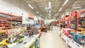 Inside view of a Home Depot retail store