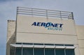 Aeronet Worldwide business exterior facade and sign in Houston, TX.