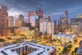Houston, Texas, USA downtown skyline at twilight Royalty Free Stock Photo