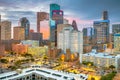 Houston, Texas, USA Downtown Skyline at Dusk Royalty Free Stock Photo