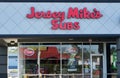 Jersey Mike`s Subs store exterior in Houston, TX.
