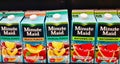 Minute Maid brand assorted fruit juice cartons.