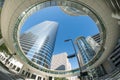Downtown Houston Sky Walk Royalty Free Stock Photo