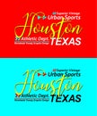 Houston urban calligraphy typeface superior vintage, for print on t shirts etc.