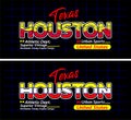 Houston urban line lettering sports style vintage college, for print on t shirts etc.