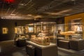 HOUSTON, USA - JANUARY 12, 2017: Exposition of different sarcophagus inside of the building in the Ancient Egypt area