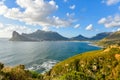 Hout Bay as seen from Chapman`s Peak Drive, Cape Town, South Africa Royalty Free Stock Photo