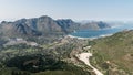 Hout Bay (Cape Town, South Africa) aerial view Royalty Free Stock Photo