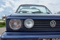 Houtaud/Franche ComtÃÂ©/France/June 2018 : 1980s Blue Volkswagen Royalty Free Stock Photo