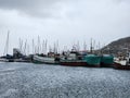 Houtbay harbour fishing boats