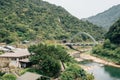 Houtong cat village nature panoramic view in New Taipei City, Taiwan Royalty Free Stock Photo