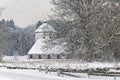 Hovdala Castle Gatehouse in the Snow Royalty Free Stock Photo