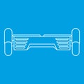 Hover board gyro pod icon, outline style