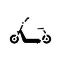 hover cart glyph icon vector illustration