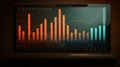 hover data bar graph Royalty Free Stock Photo