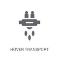 Hover transport icon. Trendy Hover transport logo concept on white background from Artificial Intelligence collection