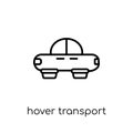 Hover transport icon. Trendy modern flat linear vector Hover tra