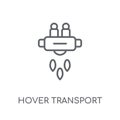 Hover transport linear icon. Modern outline Hover transport logo