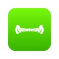 Hoverboard icon digital green