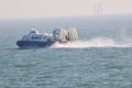 Hovercraft crossing the solent England Royalty Free Stock Photo