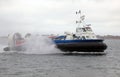 Hovercraft at sea Royalty Free Stock Photo